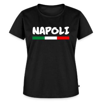 NEAPEL NEAPEL ITALIEN ITALIEN - Frauen Premium Bio T-Shirt - Schwarz - Vorne - Selfina (174cm)