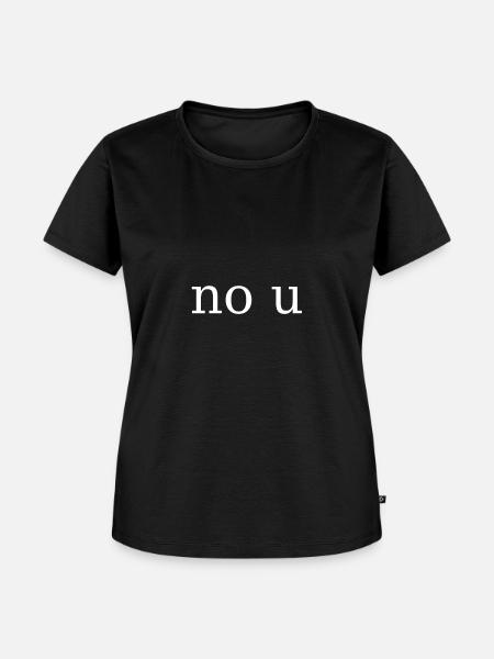 no u Meme - Frauen Premium Bio T-Shirt - Schwarz