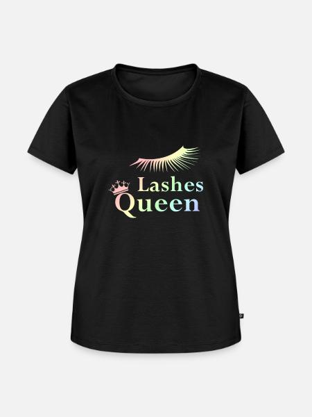 Lashes Queen pastel - Women's Premium Organic T-shirt - black