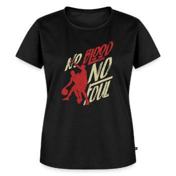 No Blood No Foul - Basketball Referee Dunk - Women's Premium Organic T-shirt - black - Front - Selfina (174cm)