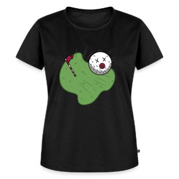 Golf - Balle de golf Trou-en-un - T-shirt Premium bio Femme - noir - Devant - Selfina (174cm)