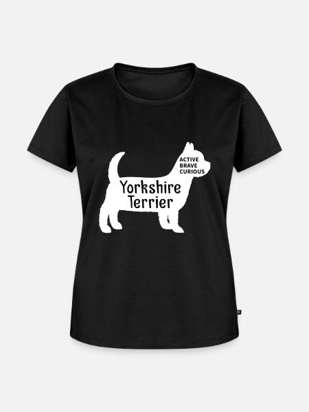 Yorkshire Terrier - Frauen Premium Bio T-Shirt - Schwarz