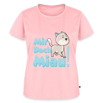 Mir Doch Miau - Katzen - Frauen Premium Bio T-Shirt - Rosa - Vorne - AI Model Female 172 dark (172cm)