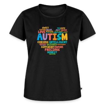 Autismus Asperger Autist Autisten Autism Geschenk - Frauen Premium Bio T-Shirt - Schwarz - Vorne - Selfina (174cm)