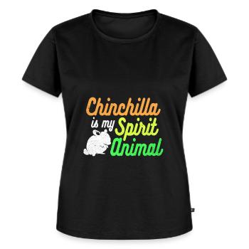 Chinchilla - Women's Premium Organic T-shirt - black - Front - Selfina (174cm)