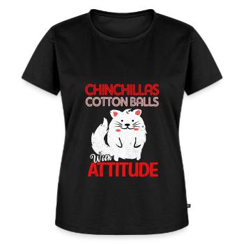 Chinchilla - Women's Premium Organic T-shirt - black - Front - Selfina (174cm)