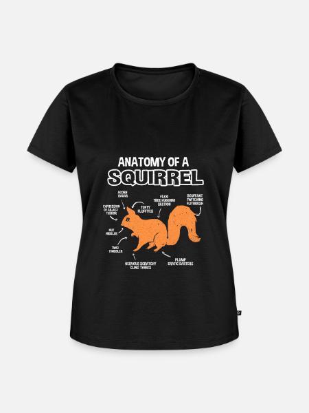 Eichhörnchen - Frauen Premium Bio T-Shirt - Schwarz