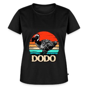 Dodo - Frauen Premium Bio T-Shirt - Schwarz - Vorne - Selfina (174cm)