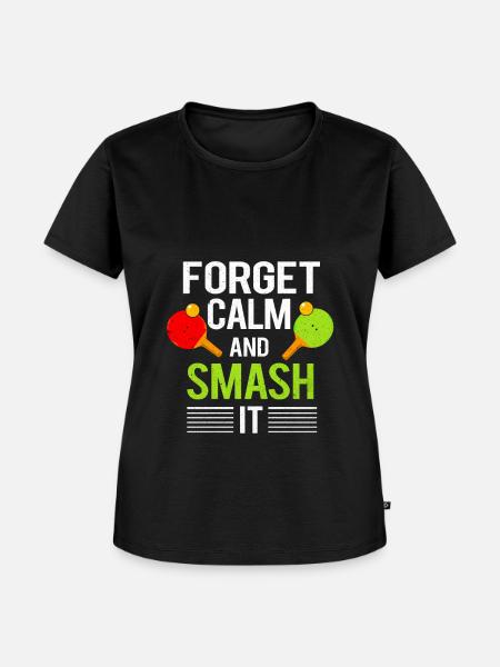 Tischtennis - Frauen Premium Bio T-Shirt - Schwarz
