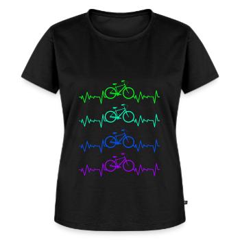 Fahrrad - Frauen Premium Bio T-Shirt - Schwarz - Vorne - Selfina (174cm)