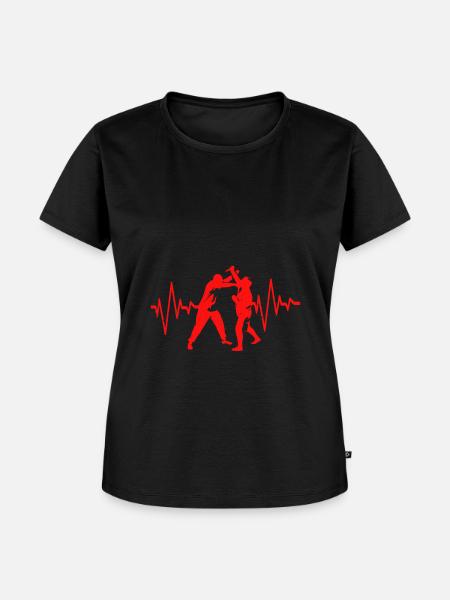 Krav Maga - Frauen Premium Bio T-Shirt - Schwarz