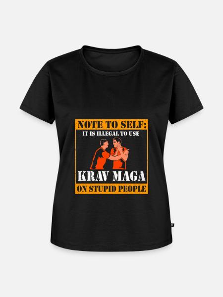 Krav Maga - Frauen Premium Bio T-Shirt - Schwarz