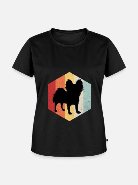 Papillon - Frauen Premium Bio T-Shirt - Schwarz
