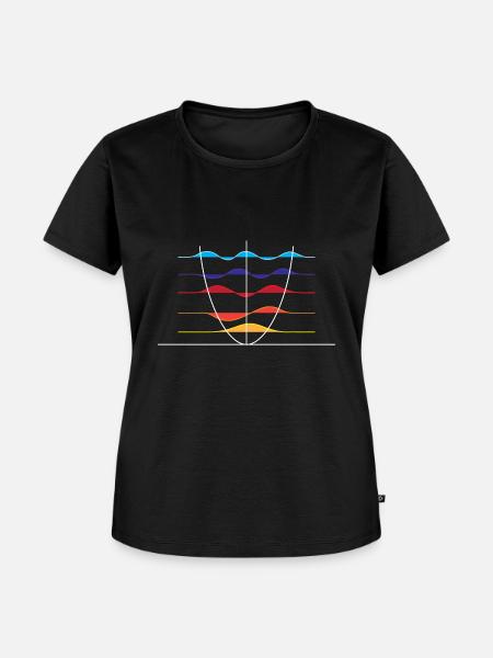 Physik Wellenüberlagerung - Frauen Premium Bio T-Shirt - Schwarz