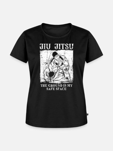 Jiu Jitsu Spruch - Frauen Premium Bio T-Shirt - Schwarz