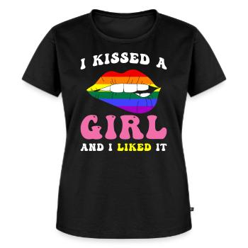 LGBTQ Lesbe Spruch - Frauen Premium Bio T-Shirt - Schwarz - Vorne - Selfina (174cm)