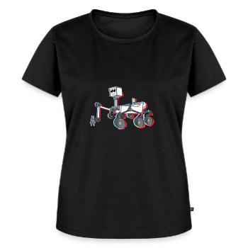 Mars-Rover - Frauen Premium Bio T-Shirt - Schwarz - Vorne - Selfina (174cm)