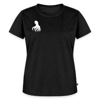 blanc de poulpe - T-shirt Premium bio Femme - noir - Devant - Selfina (174cm)