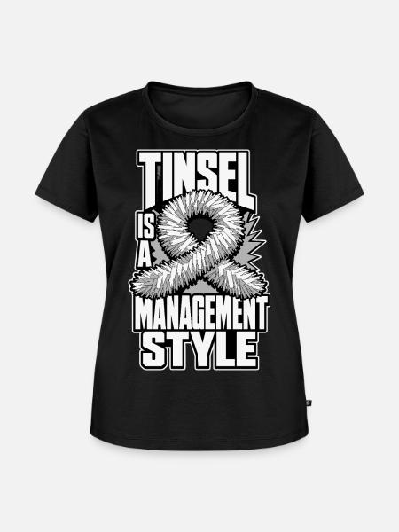 Lametta – Tinsel Is a Management Style - Frauen Premium Bio T-Shirt - Schwarz