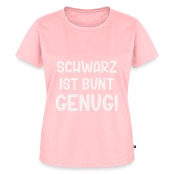 Le noir est assez coloré Rasta Rastafari-Liebh - T-shirt Premium bio Femme - rose - Devant - AI Model Female 172 dark (172cm)