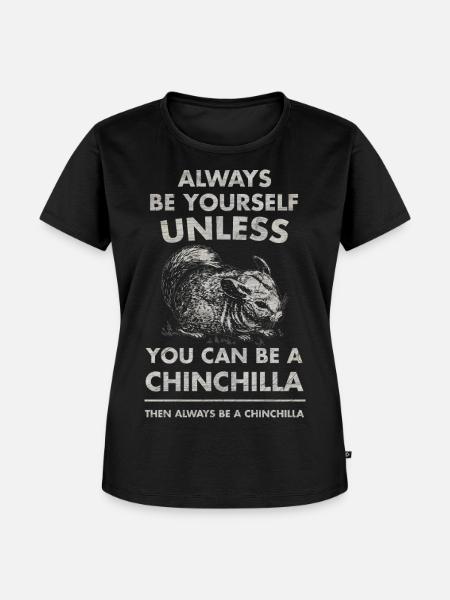 Chinchilla - Frauen Premium Bio T-Shirt - Schwarz