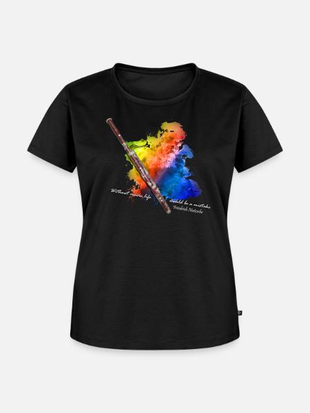 Fagott - Frauen Premium Bio T-Shirt - Schwarz