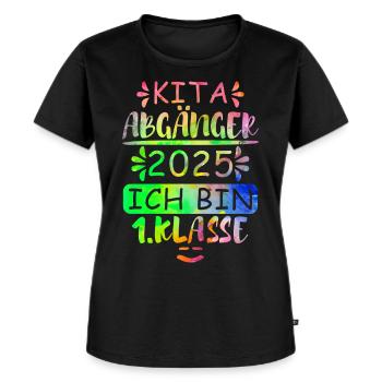 Kita Abgänger 2025 - Frauen Premium Bio T-Shirt - Schwarz - Vorne - Selfina (174cm)