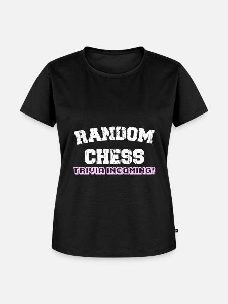 RANDOM CHESS TRIVIA INCOMING! - Frauen Premium Bio T-Shirt - Schwarz