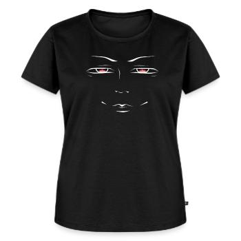 Bad eyes - Frauen Premium Bio T-Shirt - Schwarz - Vorne - Selfina (174cm)