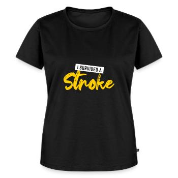 Ich Habe Einen Schlaganfall Überlebt Für Alle - Frauen Premium Bio T-Shirt - Schwarz - Vorne - Selfina (174cm)