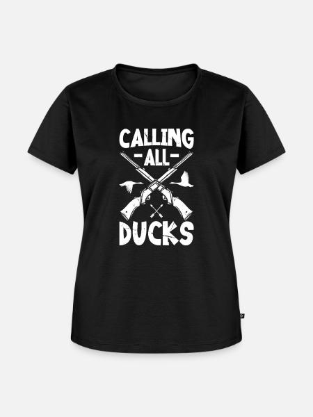 Calling All Ducks - Frauen Premium Bio T-Shirt - Schwarz