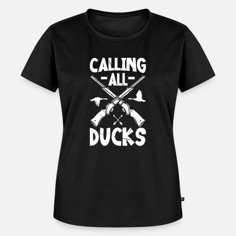 Calling All Ducks - Women's Premium Organic T-shirt - black