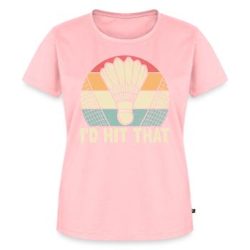 J’aurais frappé ce joueur de sport de volant de badminton - T-shirt Premium bio Femme - rose - Devant - AI Model Female 172 dark (172cm)