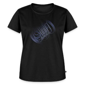waldhorn french horn - Frauen Premium Bio T-Shirt - Schwarz - Vorne - Selfina (174cm)