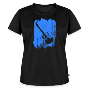 guitar - Women's Premium Organic T-shirt - black - Front - Selfina (174cm)