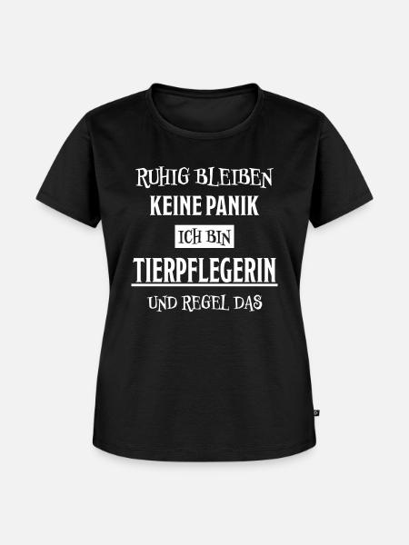 Tierpflegerin Lustig Spruch Tierpflegerin Geschenk - Frauen Premium Bio T-Shirt - Schwarz