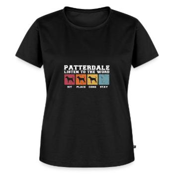 Patterdale listen to the word - Women's Premium Organic T-shirt - black - Front - Selfina (174cm)