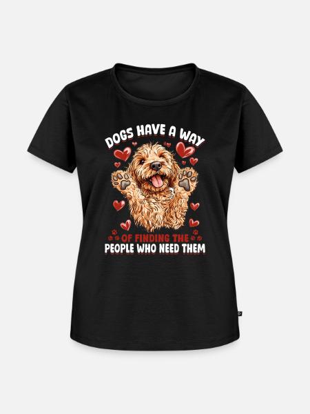 Goldendoodle Dog Owner - Frauen Premium Bio T-Shirt - Schwarz