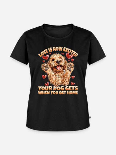 Goldendoodle Dog Owner - Frauen Premium Bio T-Shirt - Schwarz