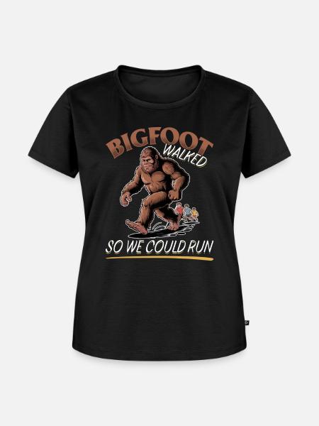Bigfoot Sasquatch - Frauen Premium Bio T-Shirt - Schwarz