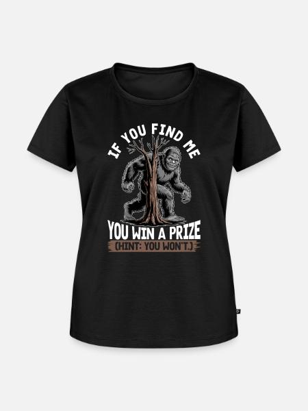 Bigfoot Sasquatch - Frauen Premium Bio T-Shirt - Schwarz