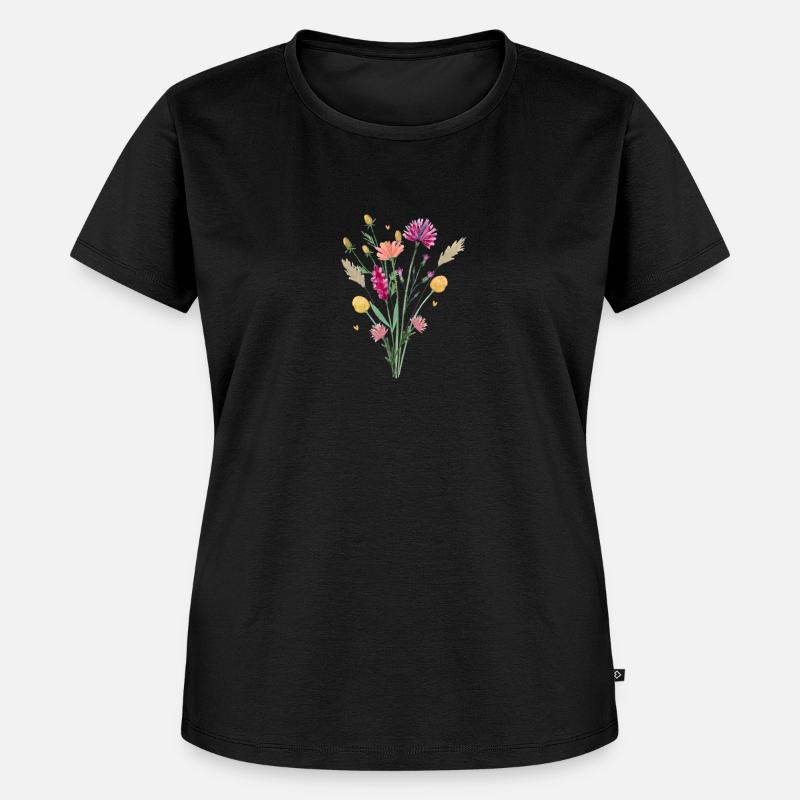 Spring flowers - Women's Premium Organic T-shirt - black