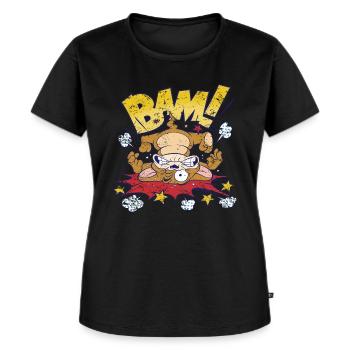 Tom et Jerry Bam Casse-Tête - T-shirt Premium bio Femme - noir - Devant - Selfina (174cm)