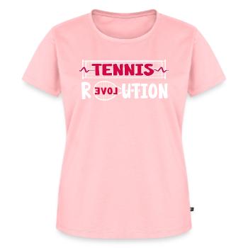 Match de tennis Balle Raquette Match de tennis - T-shirt Premium bio Femme - rose - Devant - AI Model Female 172 dark (172cm)