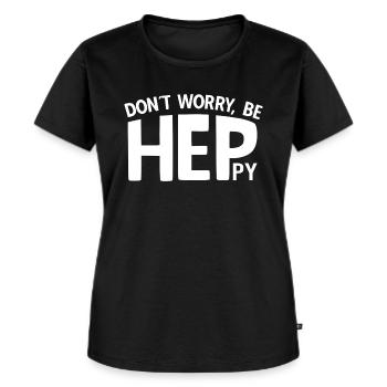 Heilerziehungspfleger Sprüche HEP - Frauen Premium Bio T-Shirt - Schwarz - Vorne - Selfina (174cm)