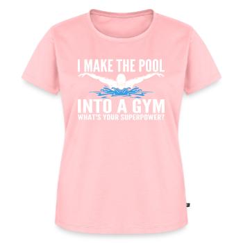 I Make The Pool Into A Gym - Funny - Women's Premium Organic T-shirt - rose - Front - AI Model Female 172 dark (172cm)