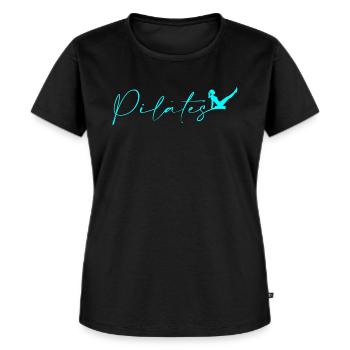 Pilates - Women's Premium Organic T-shirt - black - Front - Selfina (174cm)