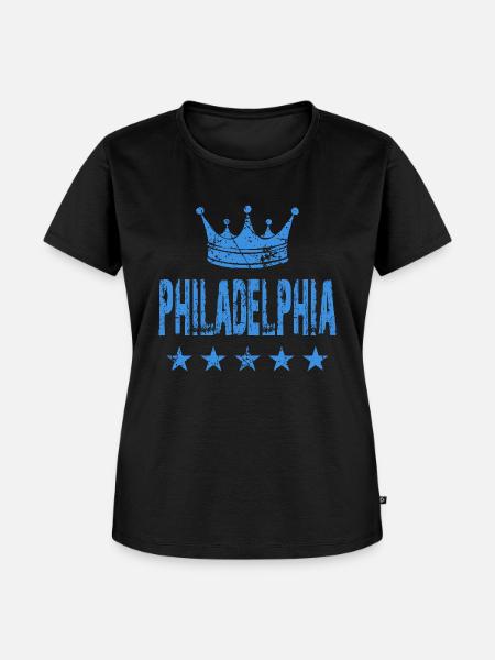 Philadelphia - Frauen Premium Bio T-Shirt - Schwarz