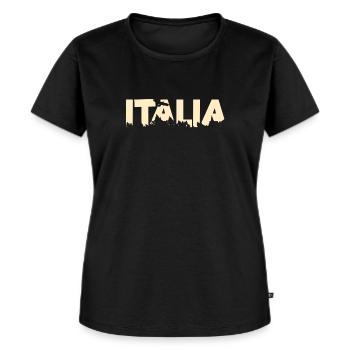 Italië Italië - Vrouwen Premium Bio T-shirt - zwart - Voor - Selfina (174cm)