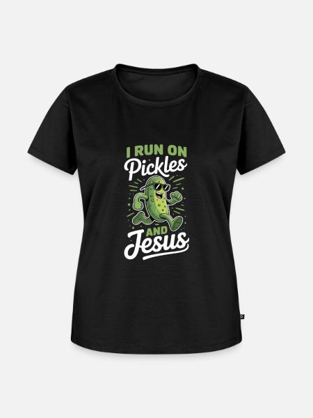 Gurke Jesus Glaube Christ - Frauen Premium Bio T-Shirt - Schwarz